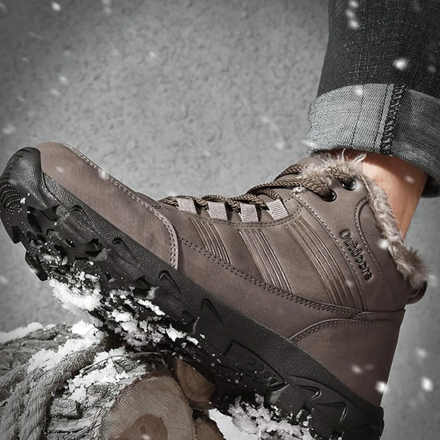 Men's Work Boots Composite Toe Hiking Sneakers Shoes Slip On Women Workout Shoes Business Casual Winter Backpacking Snow Botas Warm Water Hike Grounded Footwear