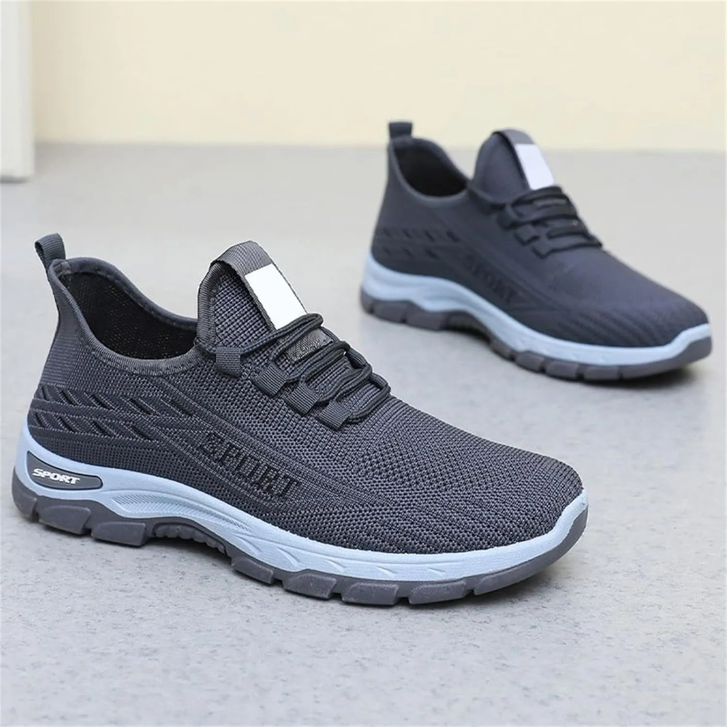 Mmoneyake Womens Slip On Sneakers Lightweight Tennis Shoes Non Slip Gym Workout Shoes Breathable Mesh Walking Sneakers Wide Toe Box Shoe Wide Width Sneaker Work Shopping Travel
