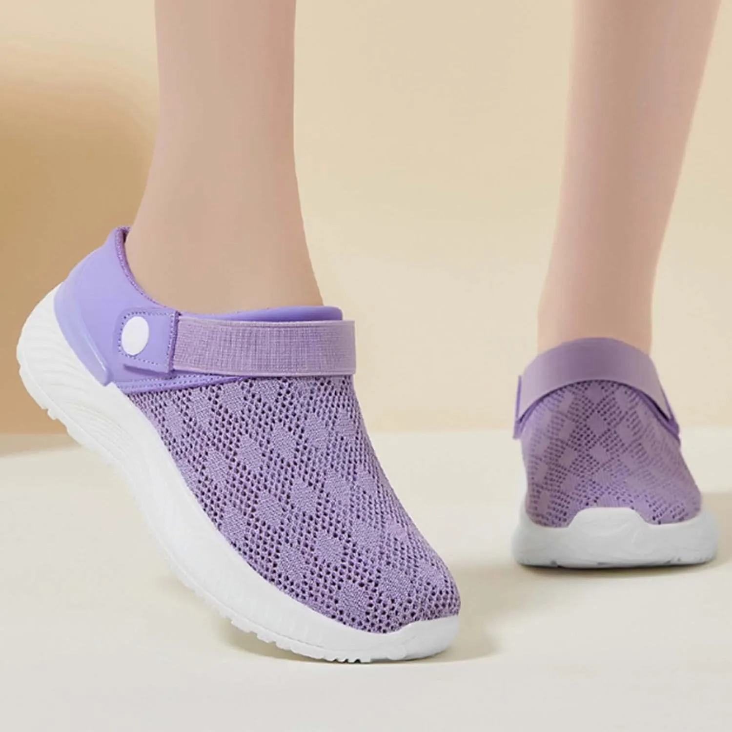 Mules for Women Outdoor Hiking Slip On Sandals Sports Water Shoes Fashion Slippers Classic Clogs for Women Breathable Mesh Walking Mules Sneakers Open Back Slip On Shoes Orthopedic Diabetic Shoe