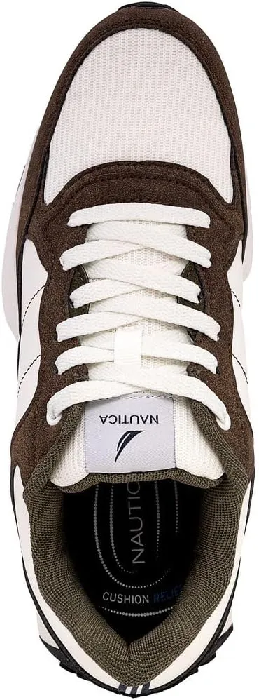 Nautica Men's Casual Sneakers with Cushioned Sole  Stylish Walking Shoes for Everyday Comfort