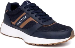 Nautica Men's Lace-Up Sneakers  Casual, Stylish, and Comfortable for Walking