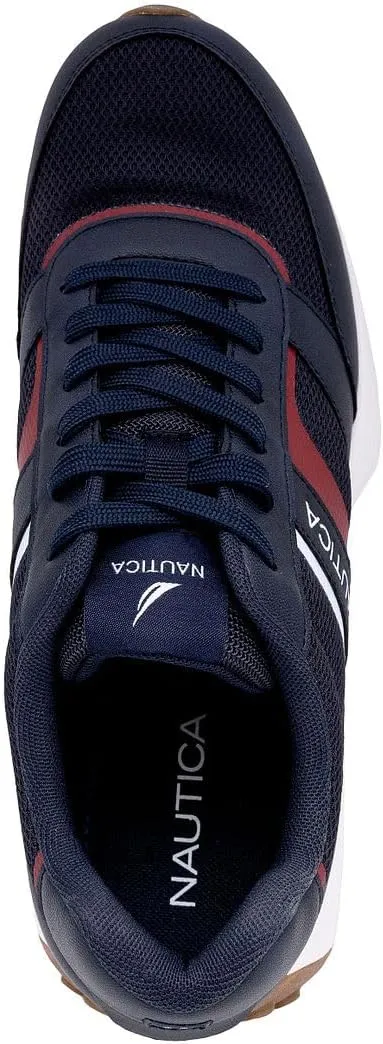 Nautica Men's Lace-Up Sneakers  Casual, Stylish, and Comfortable for Walking