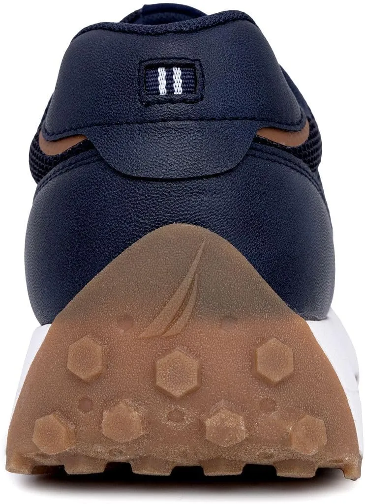 Nautica Men's Lace-Up Sneakers  Casual, Stylish, and Comfortable for Walking