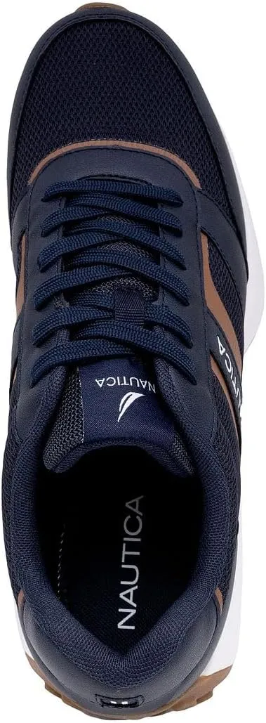 Nautica Men's Lace-Up Sneakers  Casual, Stylish, and Comfortable for Walking