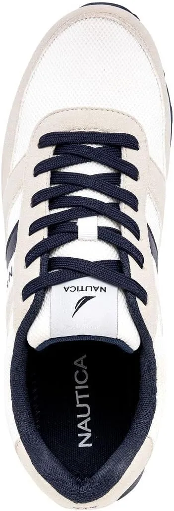 Nautica Men's Lace-Up Sneakers  Casual, Stylish, and Comfortable for Walking