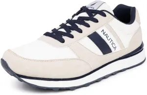 Nautica Men's Lace-Up Sneakers  Casual, Stylish, and Comfortable for Walking