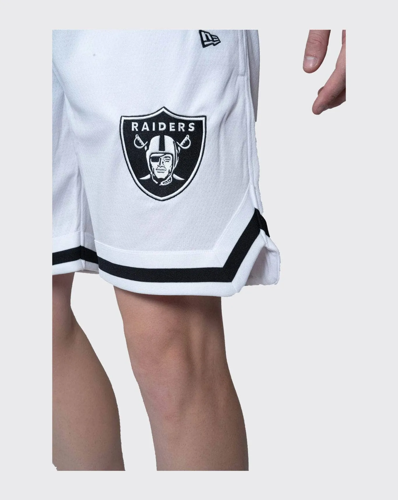 new era las vegas raiders mesh short