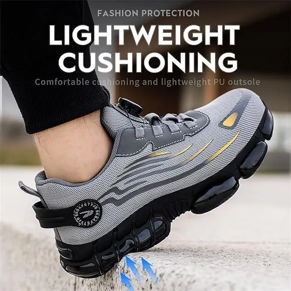 Noozier Safety Shoes, Noozier Safety Shoes Mens Steel Toe, Evontira Elevated Pro Trainers Steel Toe Shoe