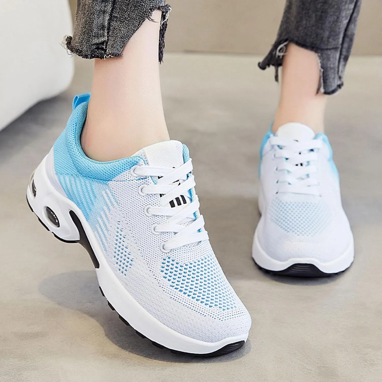 Orthopedic Shoes for Women Wide Width Toe Box Shoes Extra Sneakers Ultra Light Road Running Shoes Non-Slip Sneakers
