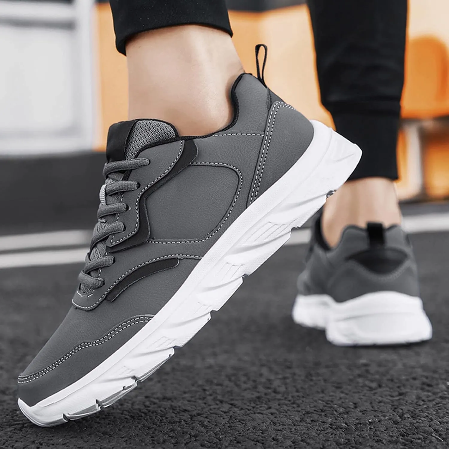 Outdoor Jogging Sneakers for Men Comfortable Lightweight Casual Walking Shoe Men's Stylish Lightweight Sneakers