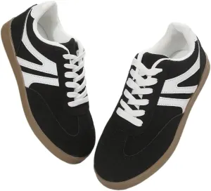 Patchwork Retro Colorblock Chunky Sole Sneakers Stylish Lightweight Cushion Shoes for Women Fitness Training Daily Wear Gym Street German Army Inspired