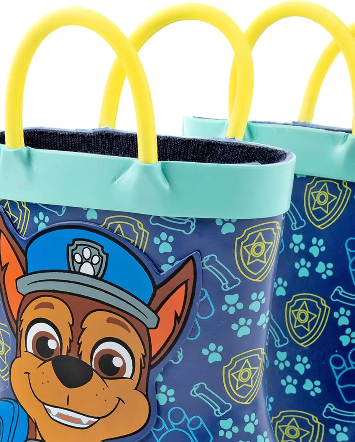 Paw Patrol Boys Wellys | Blue Rain Wellington Boots for Kids | Chase the Rescue Pup Cartoon Police Dog Fun
