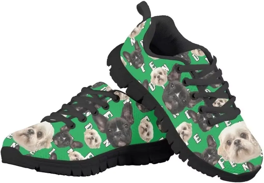 Pinupub Boys Colorful Sneakers Personalized Pretty Cool Comfort Practical Non Slip Lace-up Shoes for Running Walking