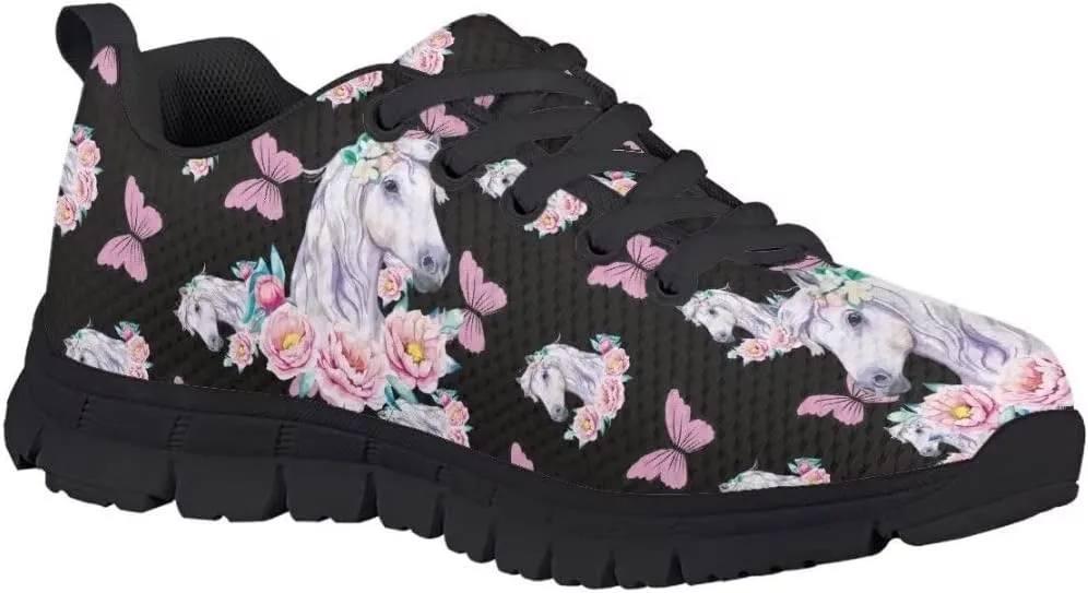 Pinupub Boys Colorful Sneakers Personalized Pretty Cool Comfort Practical Non Slip Lace-up Shoes for Running Walking