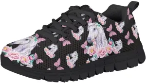 Pinupub Boys Colorful Sneakers Personalized Pretty Cool Comfort Practical Non Slip Lace-up Shoes for Running Walking