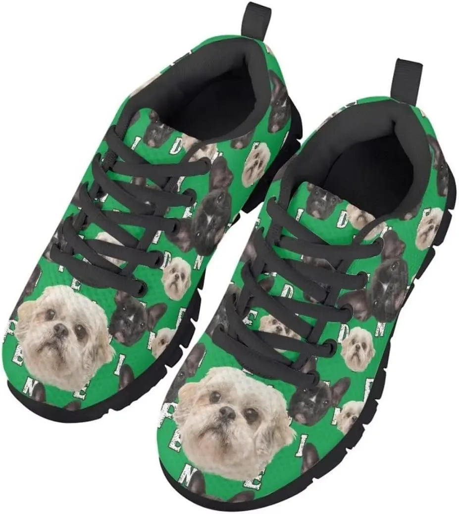 Pinupub Boys Colorful Sneakers Personalized Pretty Cool Comfort Practical Non Slip Lace-up Shoes for Running Walking