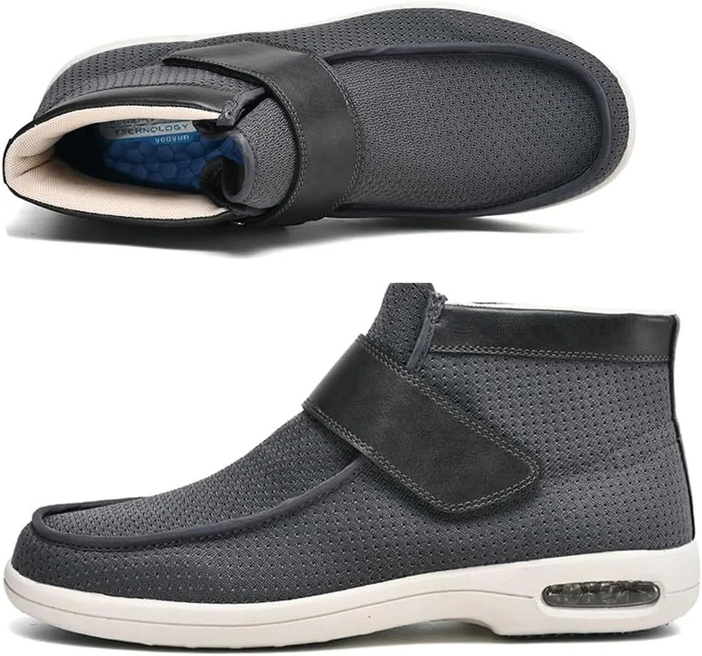 Plantar Fasciitis Shoes for Men Orthopedic Slippers Memory Foam Extra Wide Sandals Diabetic Boots Adjustable Non-Slip Ankle boots Outdoor shoes for Swollen Feet