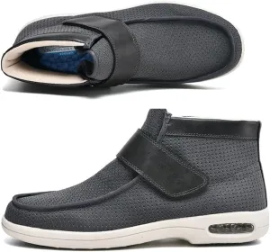 Plantar Fasciitis Shoes for Men Orthopedic Slippers Memory Foam Extra Wide Sandals Diabetic Boots Adjustable Non-Slip Ankle boots Outdoor shoes for Swollen Feet