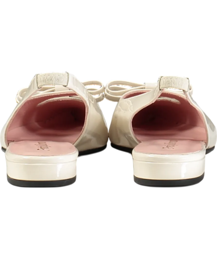 PRETTY BALLERINAS Cream Slingback Ballerina Clementine Flat Shoes UK 4 EU 37 