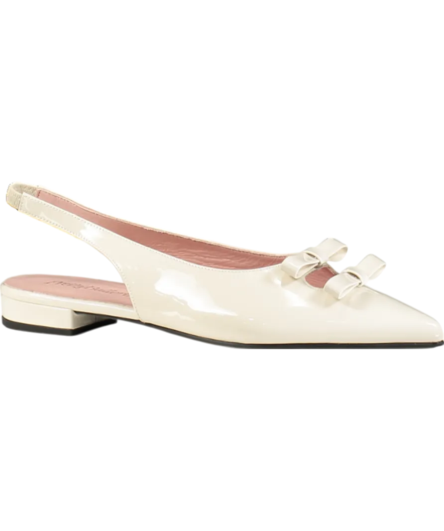 PRETTY BALLERINAS Cream Slingback Ballerina Clementine Flat Shoes UK 4 EU 37 