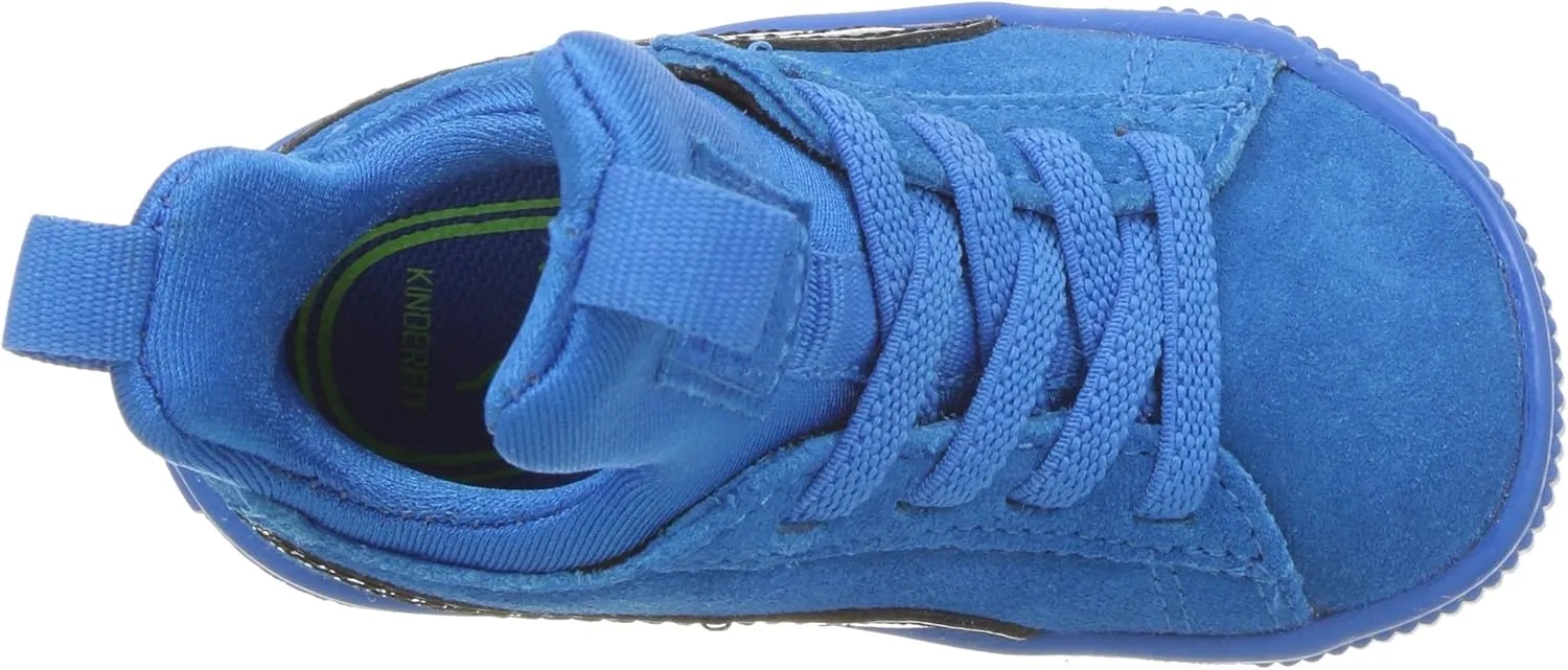 PUMA unisex-kids Suede Fierce Patent Block Jr Sneaker