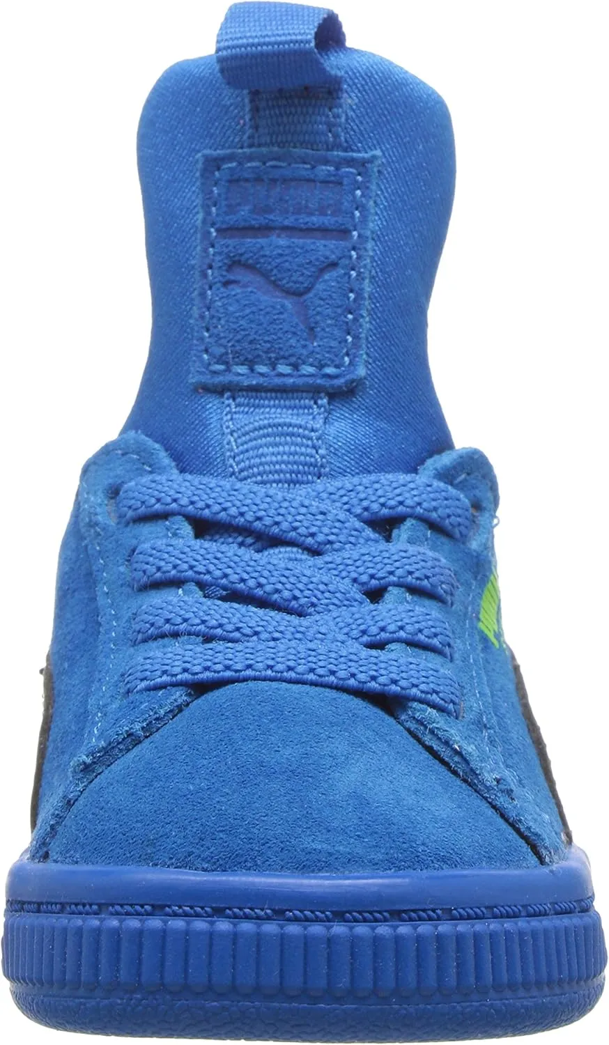 PUMA unisex-kids Suede Fierce Patent Block Jr Sneaker