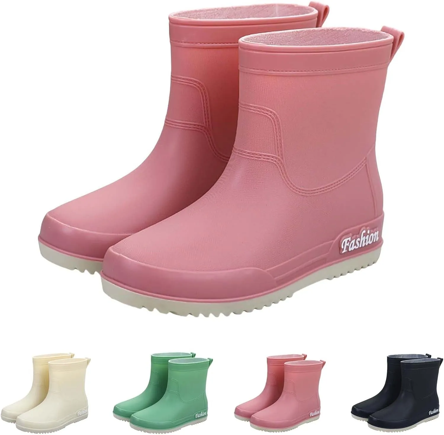 Rain Boots Women Knee High Mens Grounded Footwear Black Booties Heels Barefoot Shoes Women's Mid Calf Rain Boots Waterproof Lightweight Womens Winter Boots