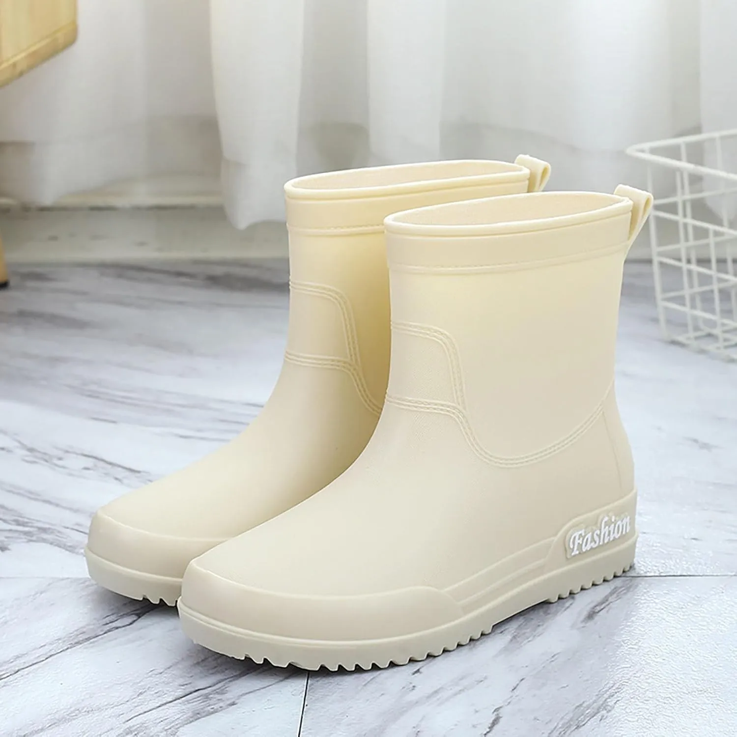 Rain Boots Women Knee High Mens Grounded Footwear Black Booties Heels Barefoot Shoes Women's Mid Calf Rain Boots Waterproof Lightweight Womens Winter Boots