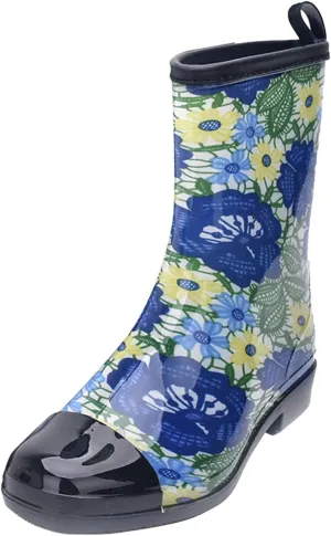 Rain Boots Women Knee High Mens Grounded Footwear Booties And Ankle Boot Heels Slip On Barefoot Shoes Womens Rain Boots Waterproof Platform Rubber Chelsea Boots
