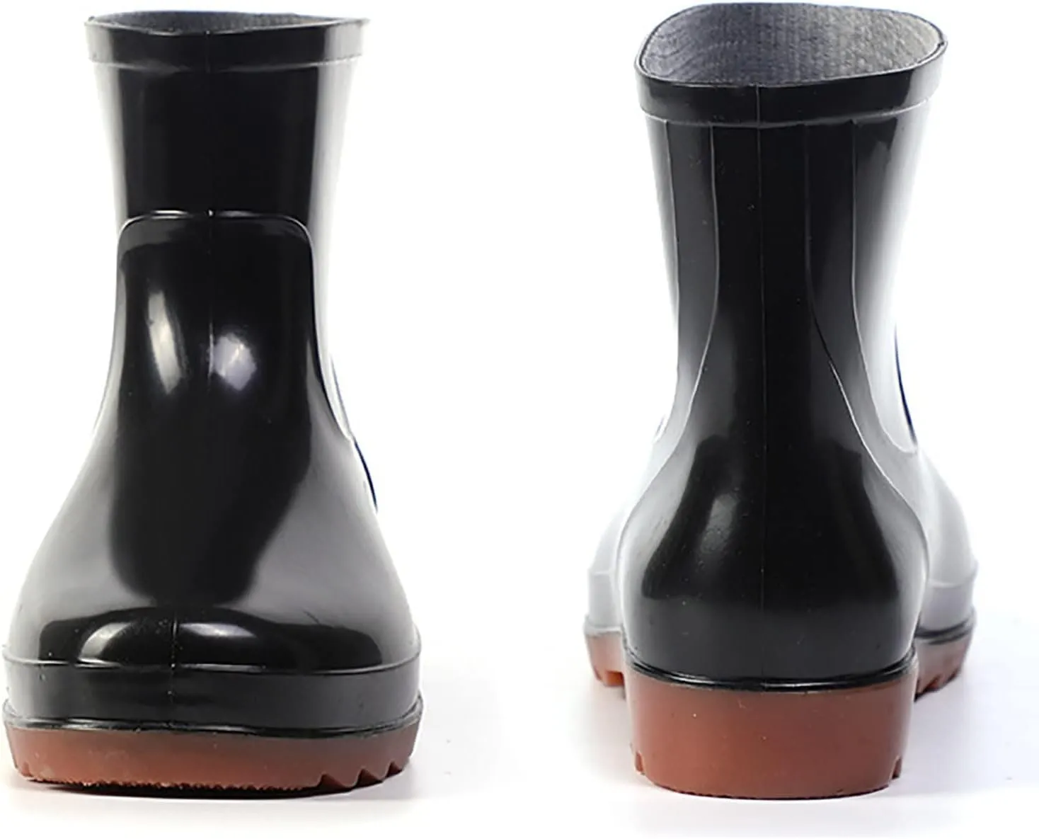 Rain Boots Women Wide Calf Mens Grounded Footwear Booties with Heel Non Slip Work Barefoot Shoes Waterproof Rain and Garden Shoe for Women Outdoor Wide Calf Boots