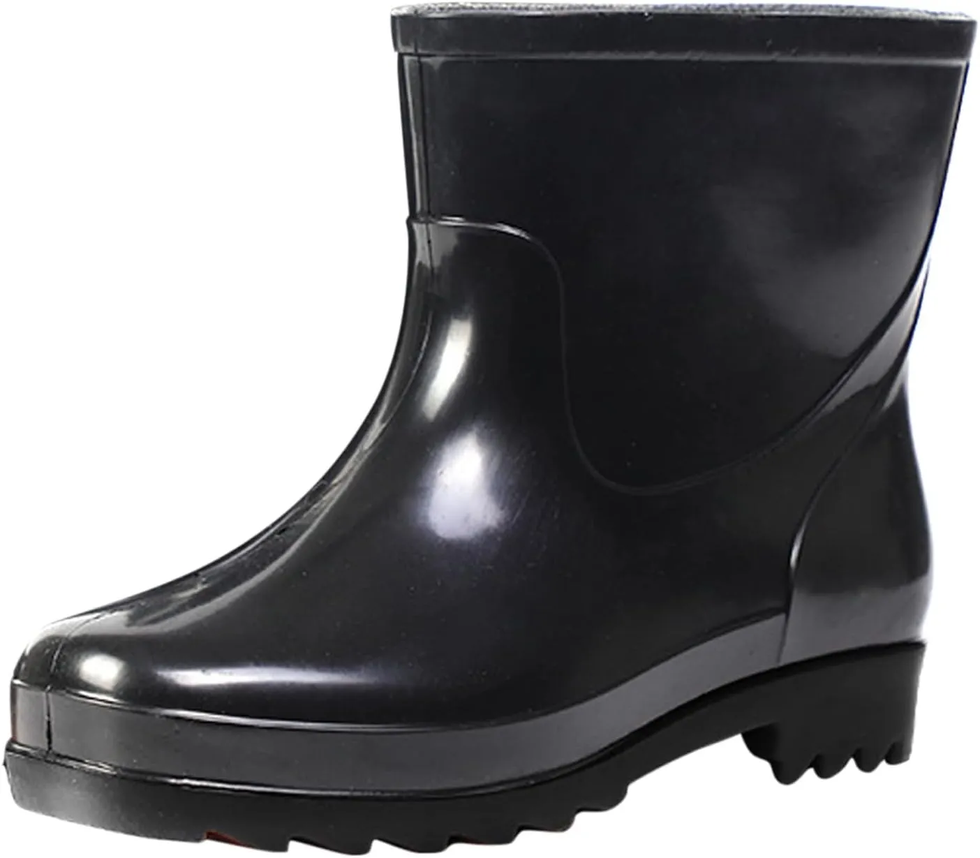 Rain Boots Women Wide Calf Mens Grounded Footwear Booties with Heel Non Slip Work Barefoot Shoes Waterproof Rain and Garden Shoe for Women Outdoor Wide Calf Boots