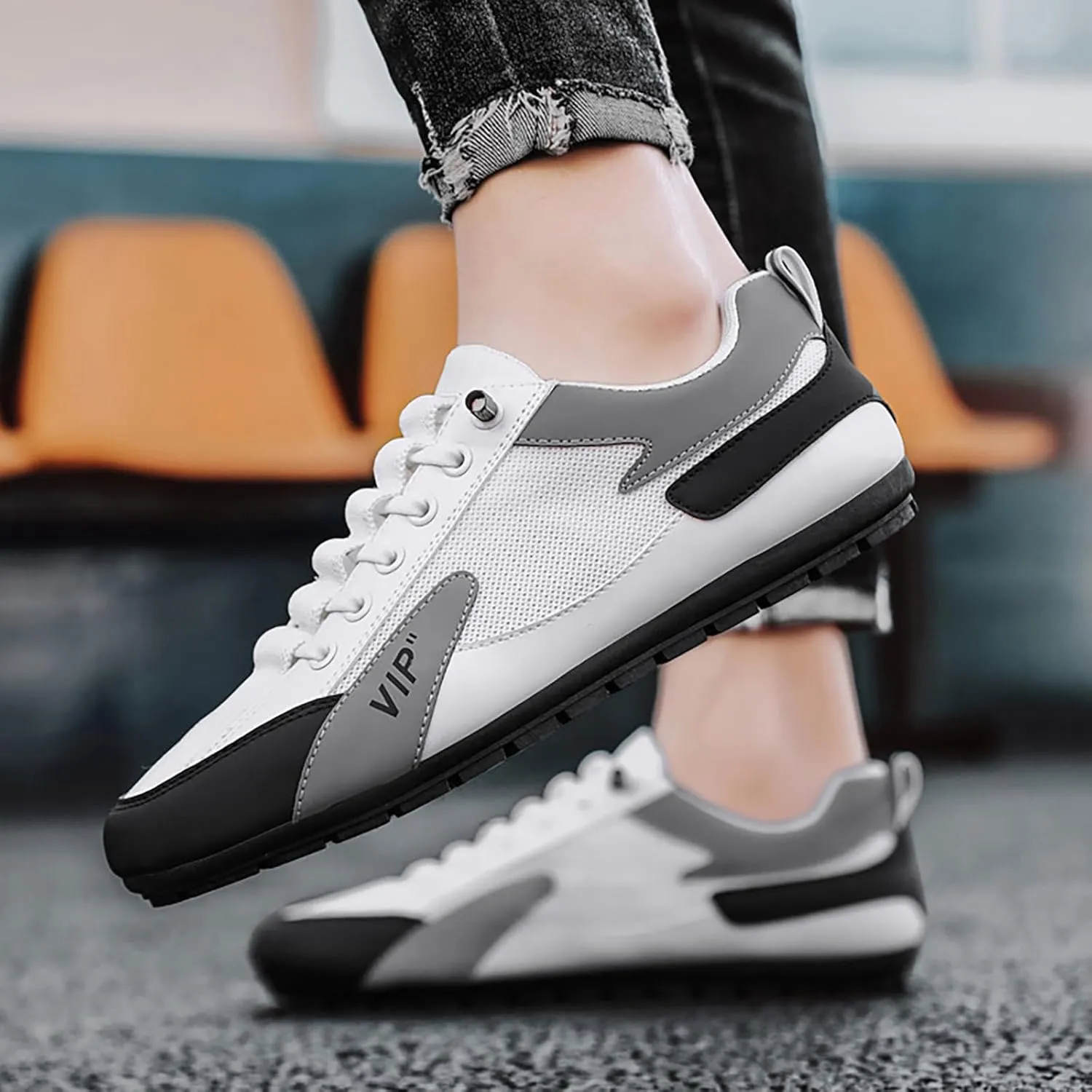 Running Shoes for Men Walking Shoes Comfortable Fashion Sneakers Lace Up Workout Shoes For Outdoor Athletic