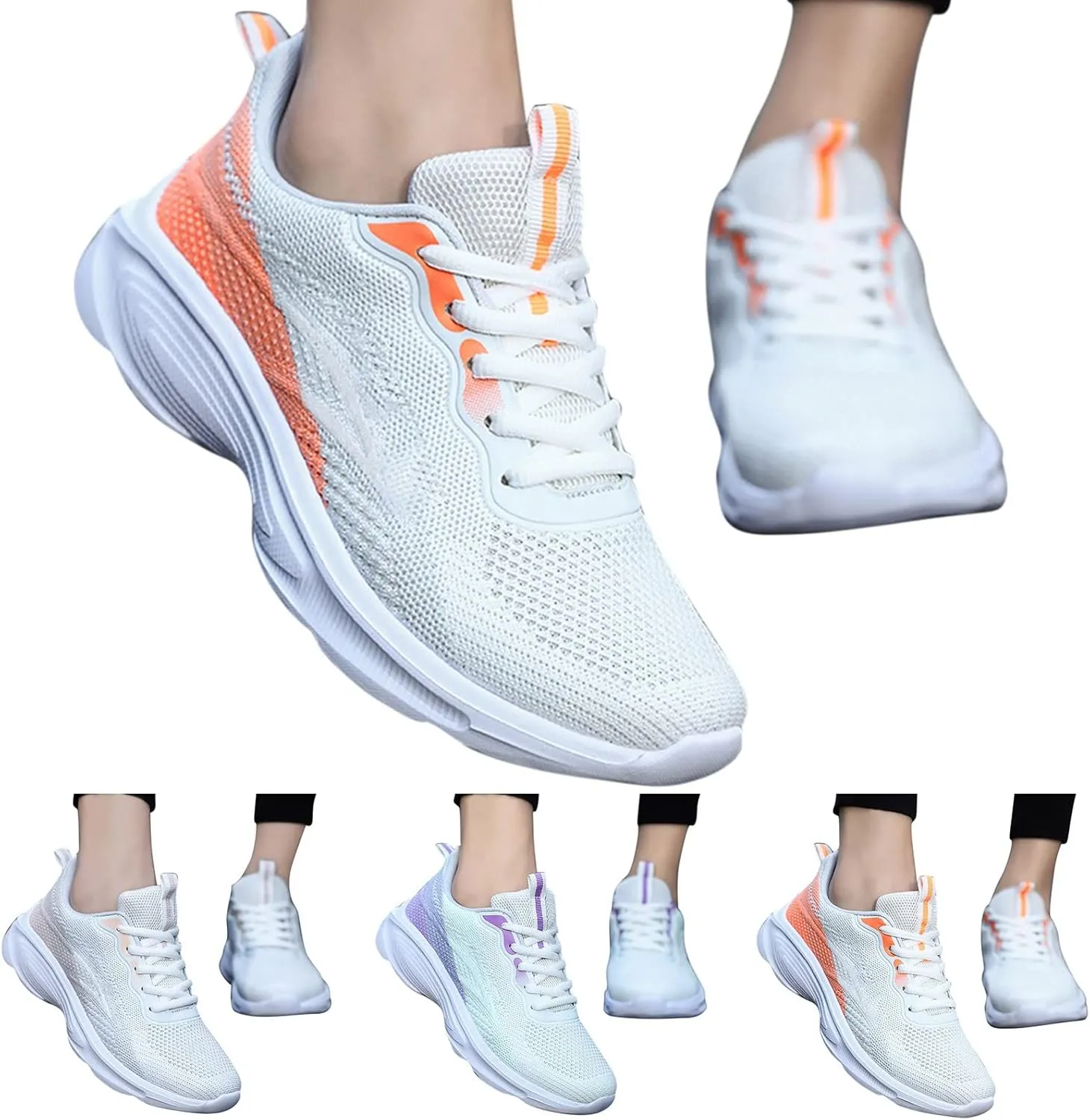 Running Shoes Non Slip Breathable Women Sneakers Comfortable Lightweight Walking Tennis Workout Athletic Shoes