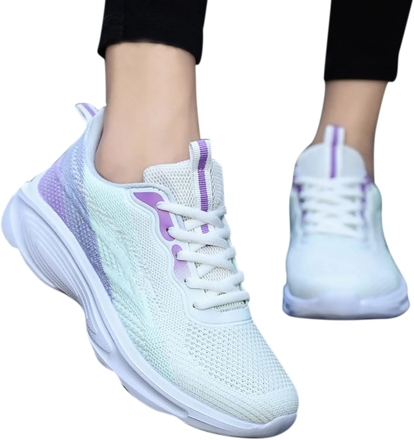 Running Shoes Non Slip Breathable Women Sneakers Comfortable Lightweight Walking Tennis Workout Athletic Shoes
