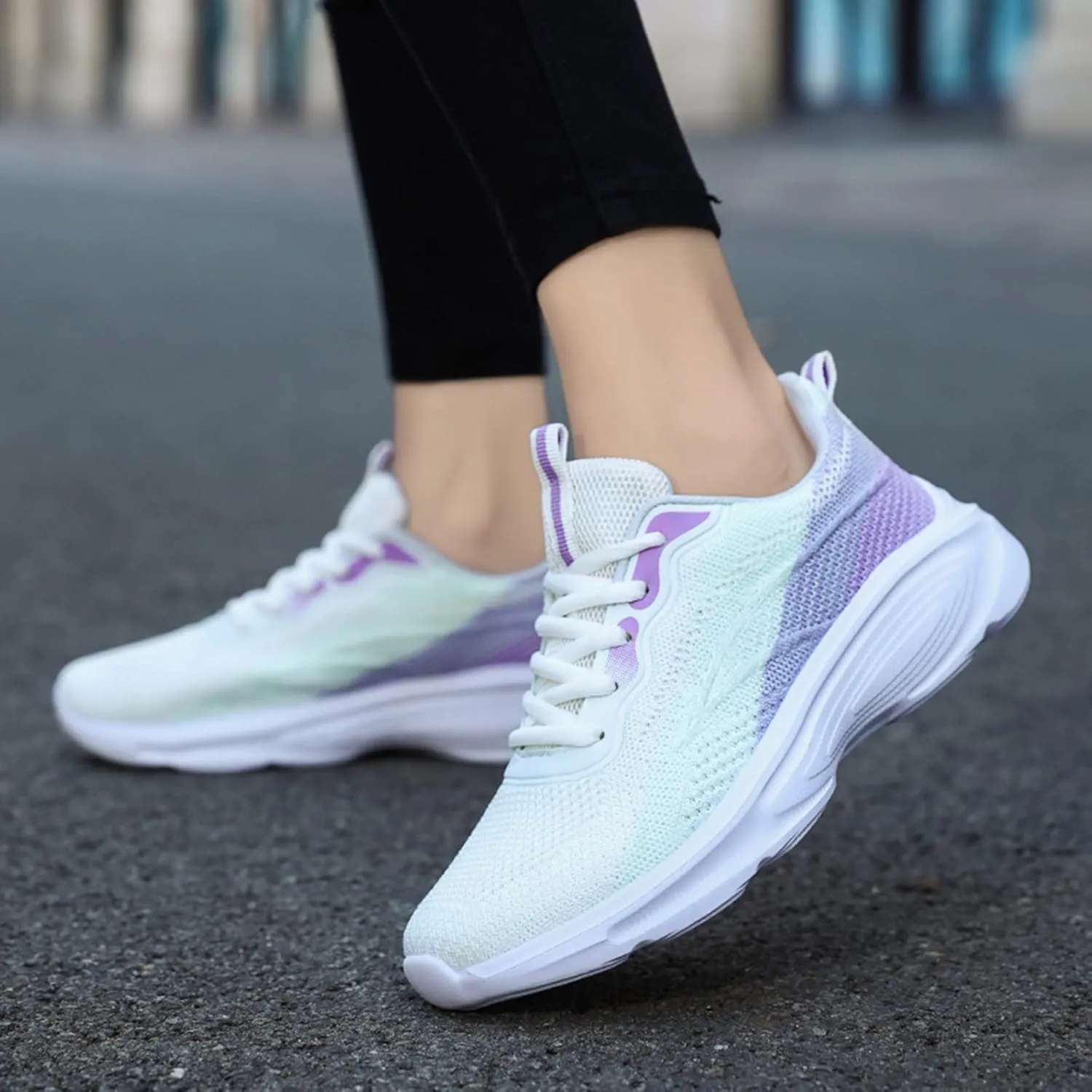 Running Shoes Non Slip Breathable Women Sneakers Comfortable Lightweight Walking Tennis Workout Athletic Shoes