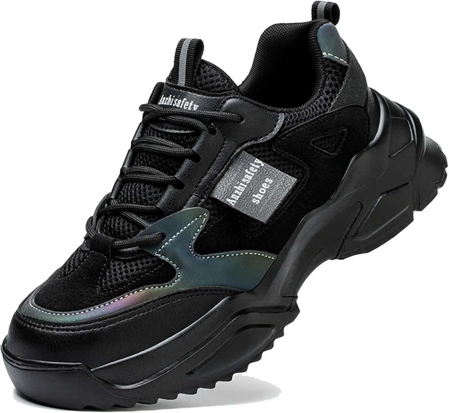 Safety Shoes Steel Toe Cap Shoes for Men Lightweight Work Boots Non Slip Construction Puncture Proof Shoes