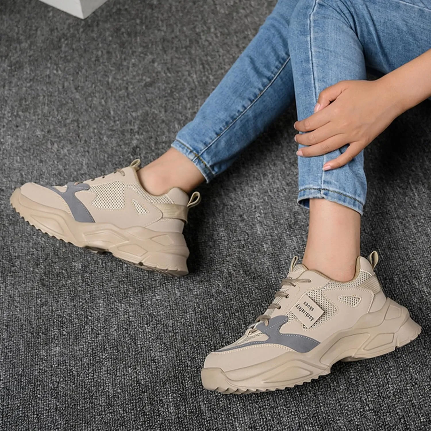 Safety Shoes Steel Toe Cap Shoes for Men Lightweight Work Boots Non Slip Construction Puncture Proof Shoes