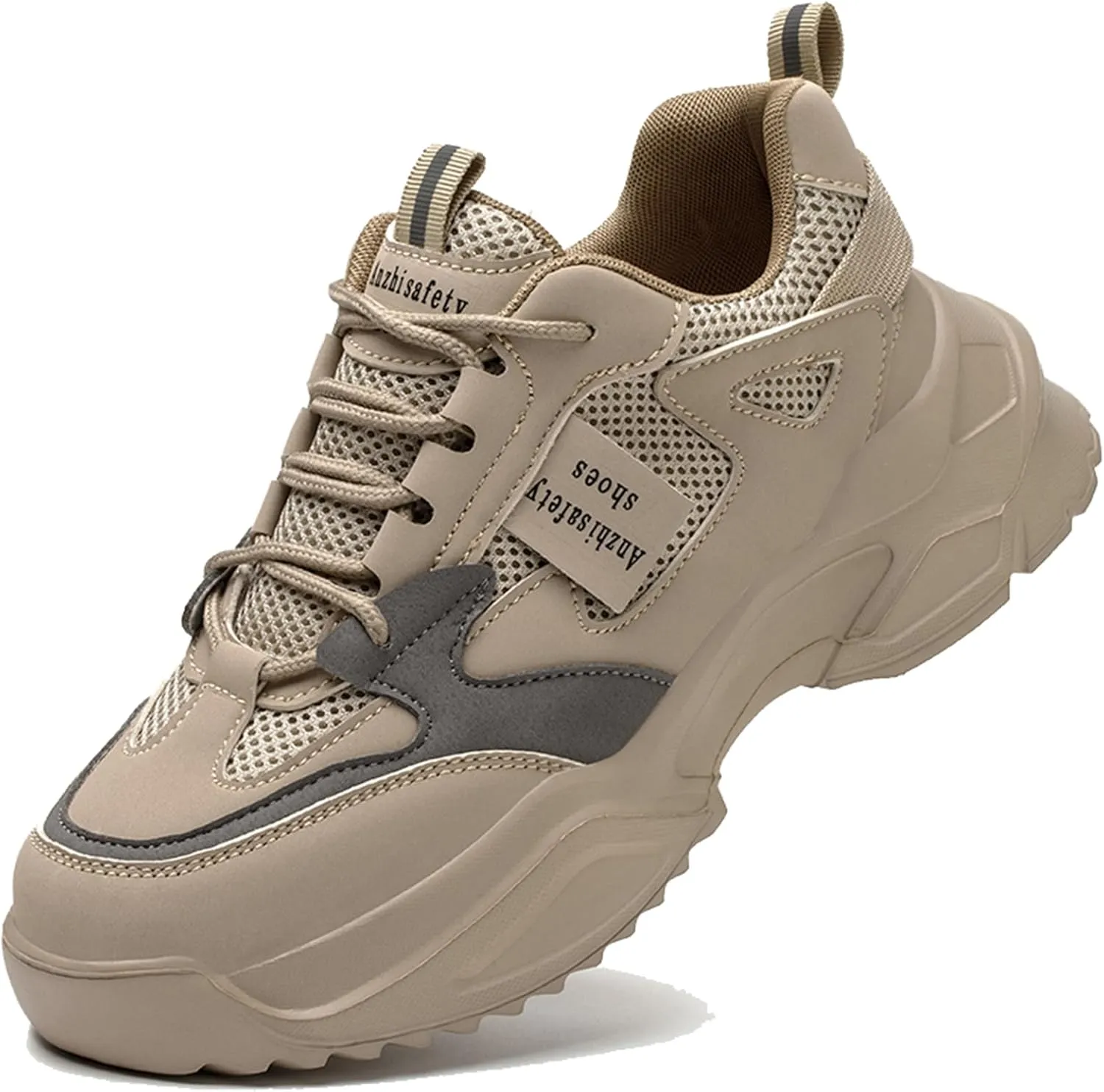 Safety Shoes Steel Toe Cap Shoes for Men Lightweight Work Boots Non Slip Construction Puncture Proof Shoes