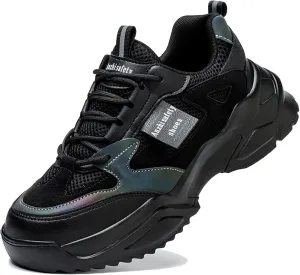 Safety Shoes Steel Toe Cap Shoes for Men Lightweight Work Boots Non Slip Construction Puncture Proof Shoes