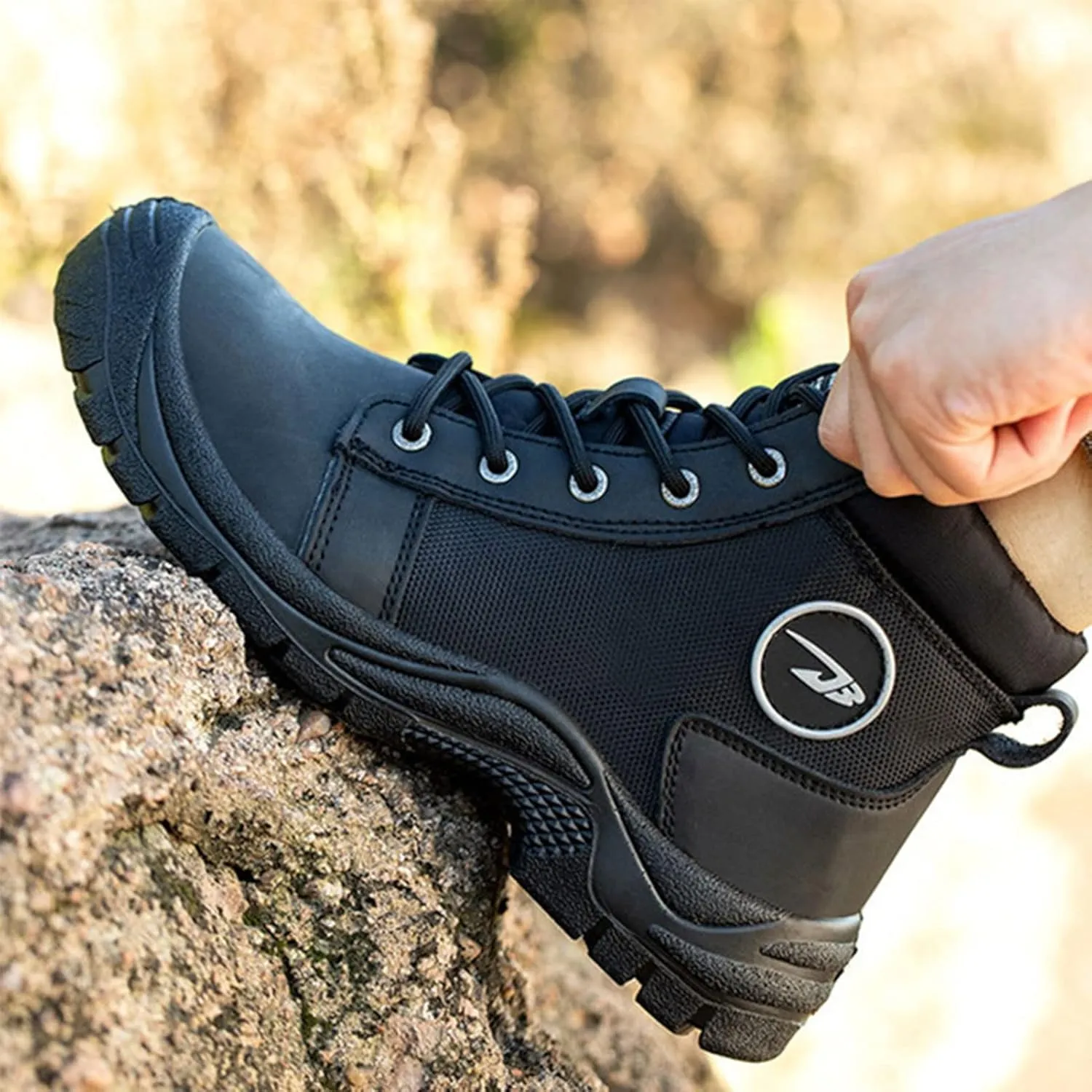 Safety Shoes Work Shoes Men Women Lightweight Safety Trainers with Steel Toe Caps (Color : Brown, Size : 6.5 US)