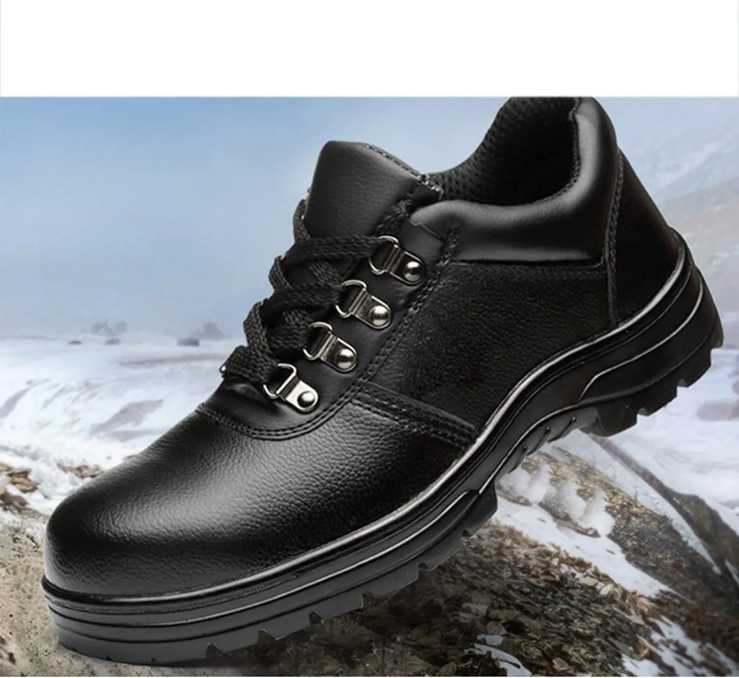 Safety Trainers for Men Women Steel Toe Cap Safety Shoes Lightweight Breathable Industrial (Color : Black, Size : 6.5 US)