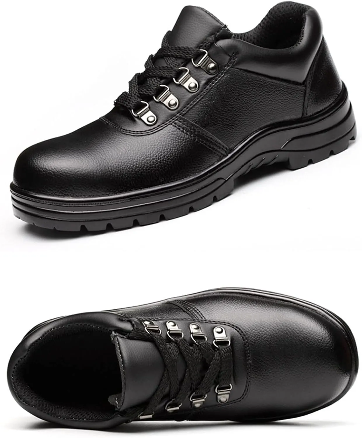 Safety Trainers for Men Women Steel Toe Cap Safety Shoes Lightweight Breathable Industrial (Color : Black, Size : 6.5 US)