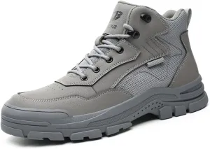 Safety Trainers Men's Steel Toe Cap Trainers Lightweight Safety Shoes for Men Breathable Work Boots