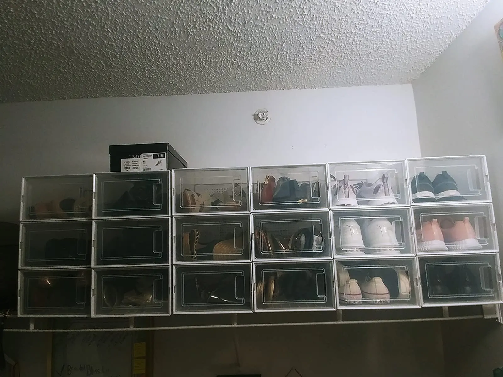 Shoe Boxes, Set of 18 Shoe Storage Organizers, Stackable and Foldable for Sneakers