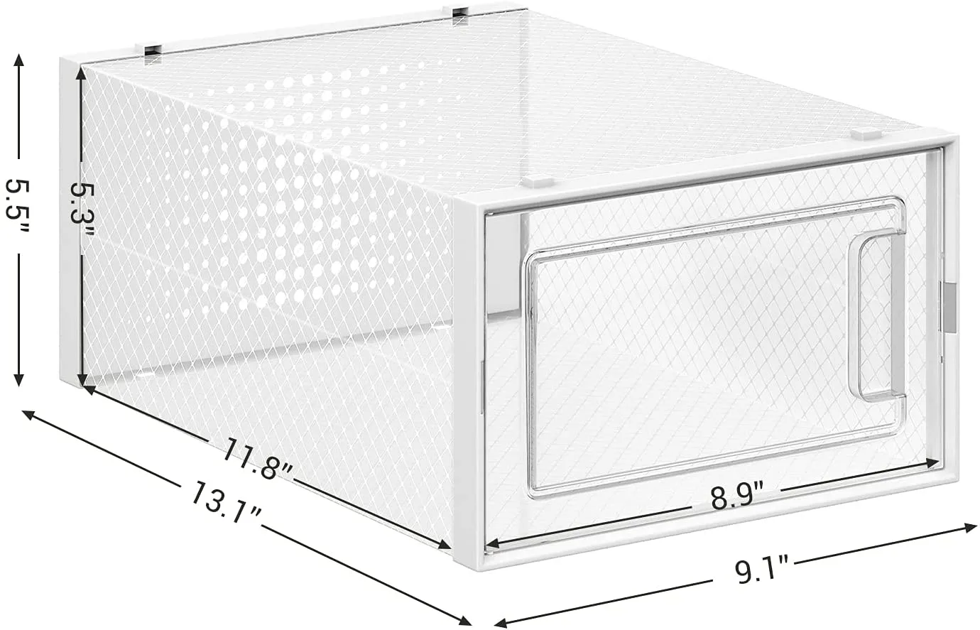 Shoe Boxes, Set of 18 Shoe Storage Organizers, Stackable and Foldable for Sneakers
