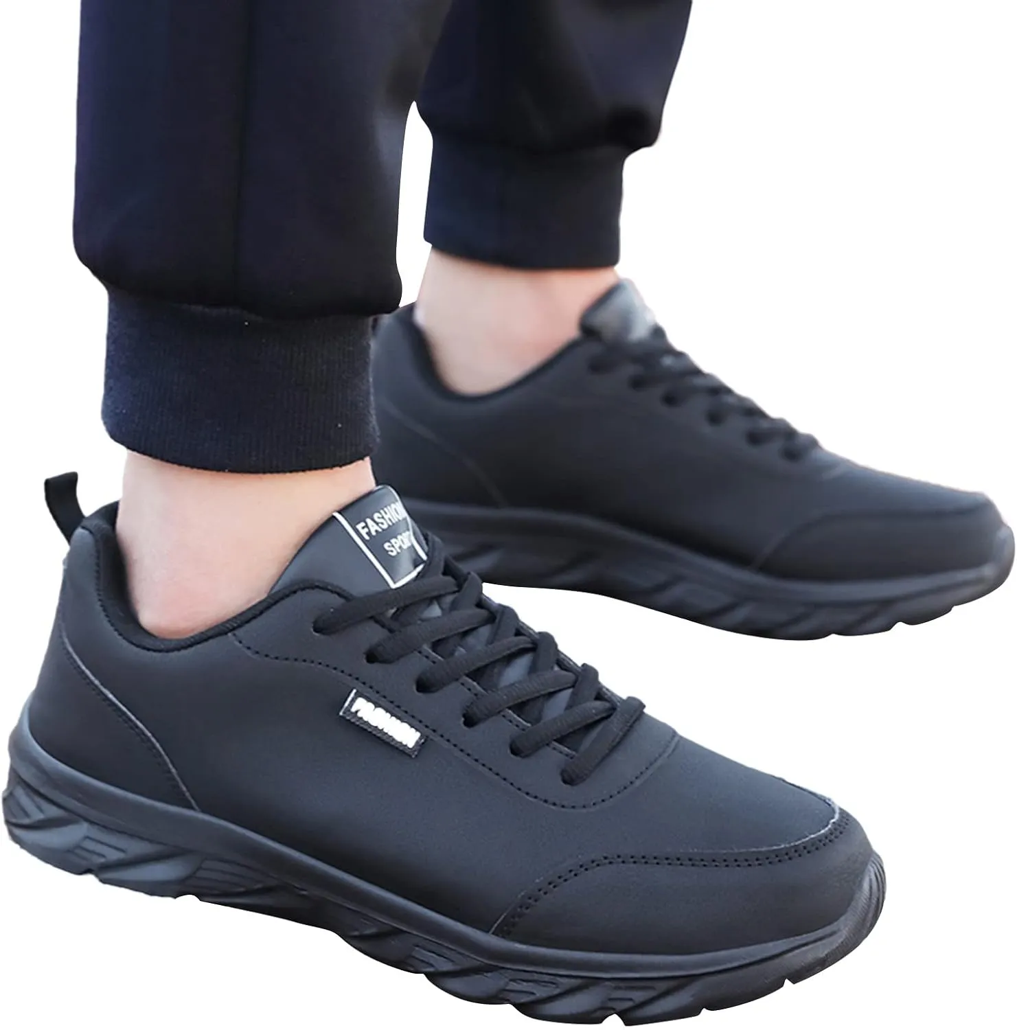 Sneakers for Men Waterproof Walking Shoes Comfortable Lightweight Casual Sports Shoes Lace Up Fashion Running Shoes