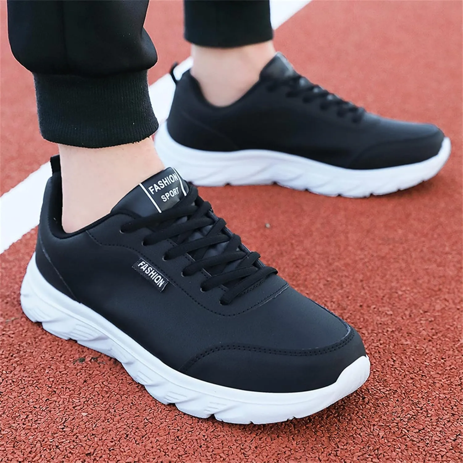 Sneakers for Men Waterproof Walking Shoes Comfortable Lightweight Casual Sports Shoes Lace Up Fashion Running Shoes
