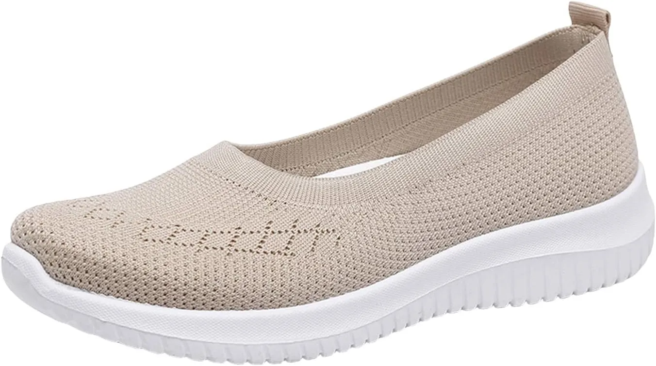 Sneakers for Women Athletic Walking Shoes Slip On Casual Mesh-Comfortable Tennis Workout Sneakers Arch Support Non Slip Work Shoes Casual Lightweight Tennis Workout Shoes Running Jogging Shoes