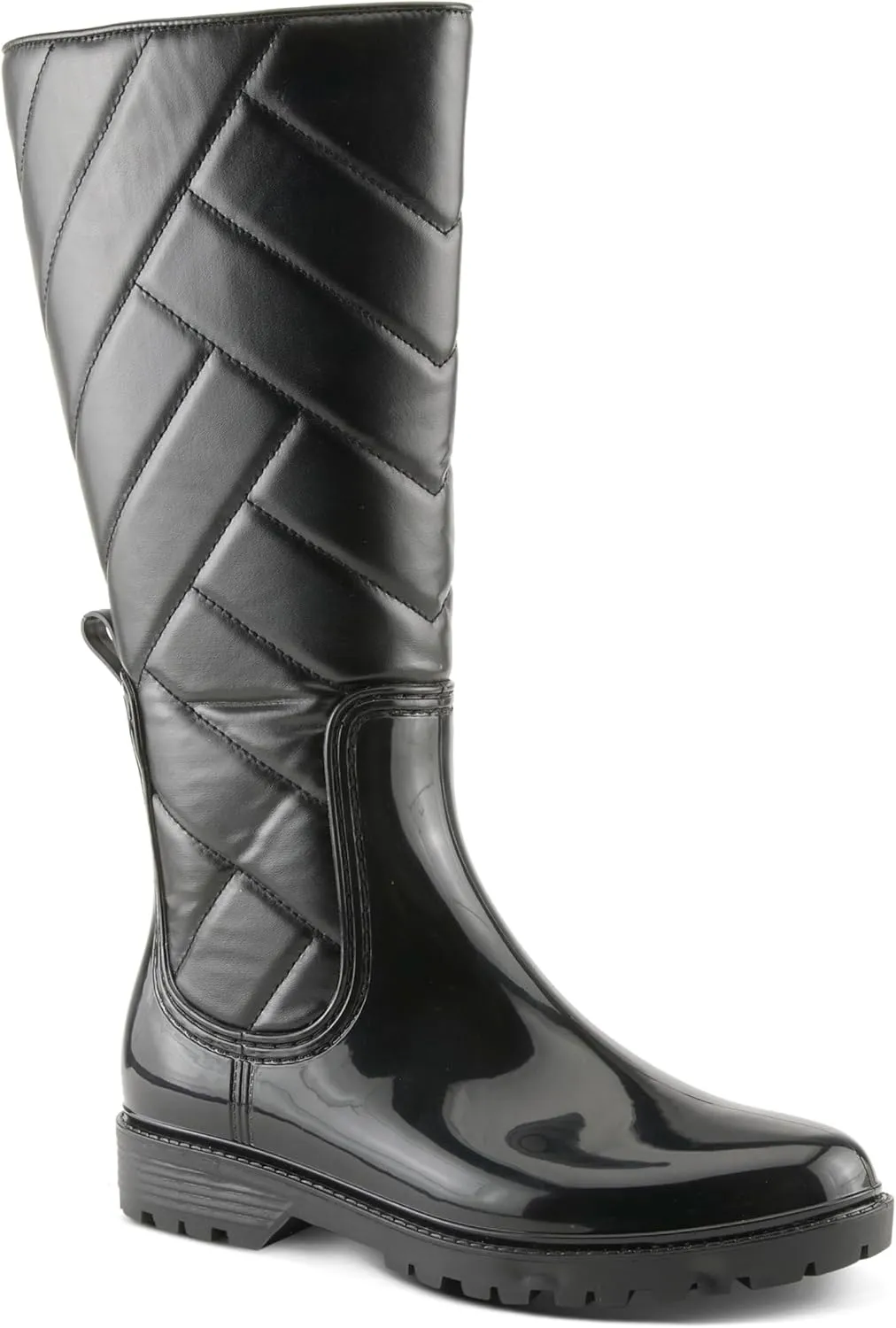 Spring Step Women's MAIZA Rain Boots with Waterproof Design, Quilted Detailing, and Slip-Resistant Sole