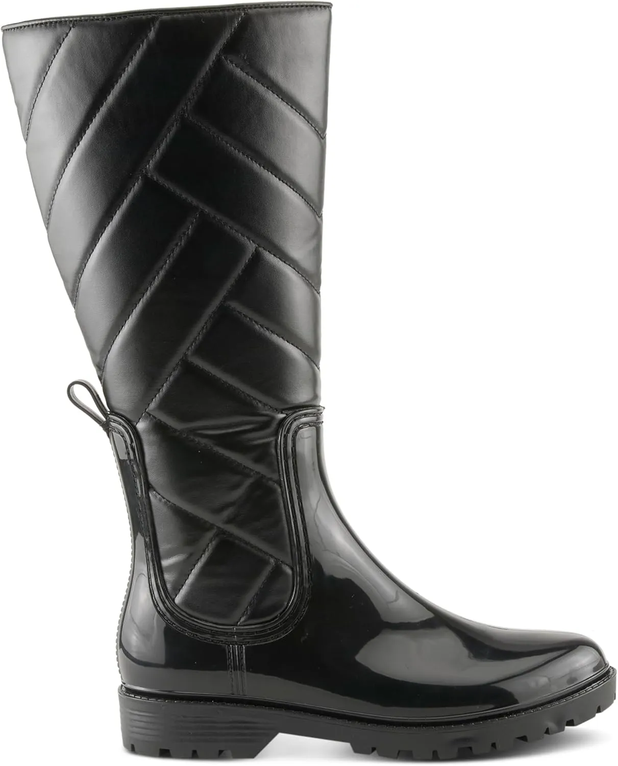 Spring Step Women's MAIZA Rain Boots with Waterproof Design, Quilted Detailing, and Slip-Resistant Sole